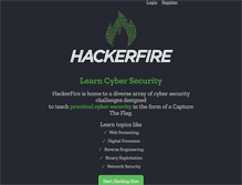 Tablet Screenshot of hackerfire.com